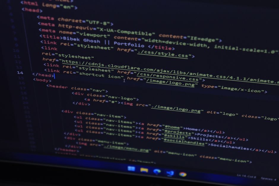 Frontend vs backend web development illustrated with code and tools