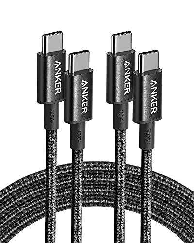 Anker USB-C to USB-C Cable 100W (2-Pack, 6ft)