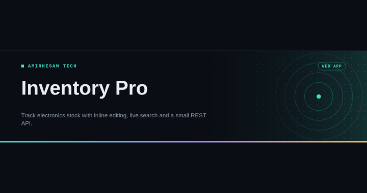 Inventory app built with Node.js, Express and SQLite
