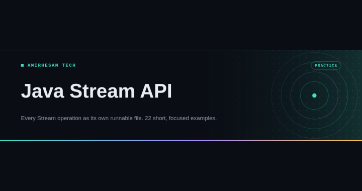 Java Stream API: 22 runnable examples, one operation per file