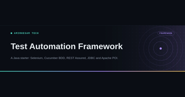 Test Automation Framework: a Java starter with Selenium, Cucumber BDD, REST Assured, JDBC and Apache POI