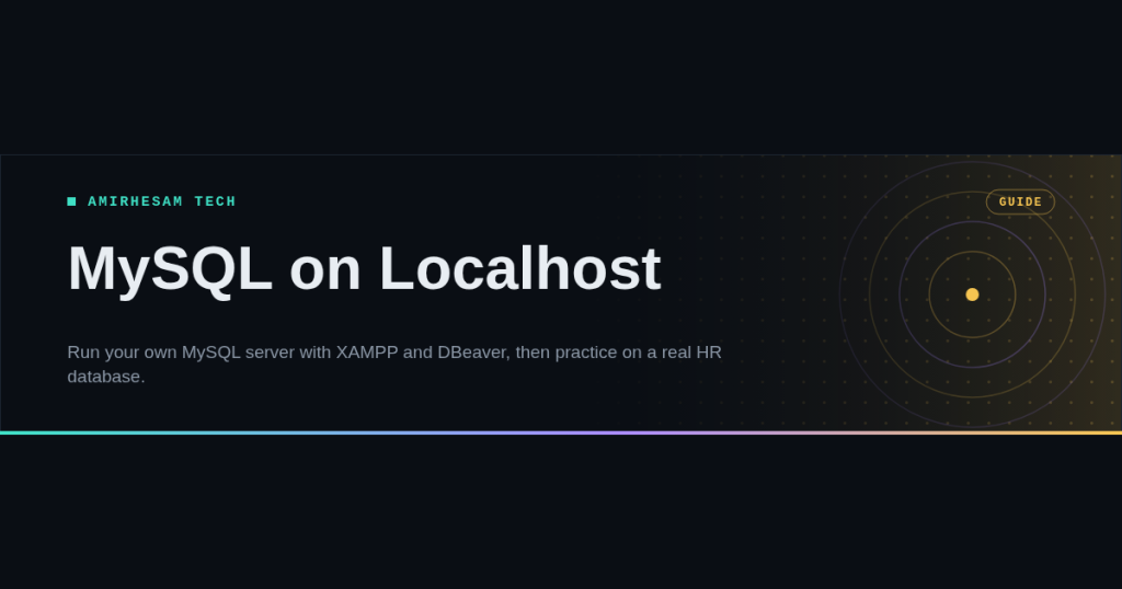 MySQL on localhost with XAMPP and DBeaver