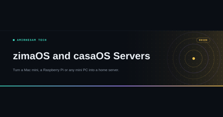 Home server with ZimaOS and CasaOS on a Mac mini, Raspberry Pi or mini PC